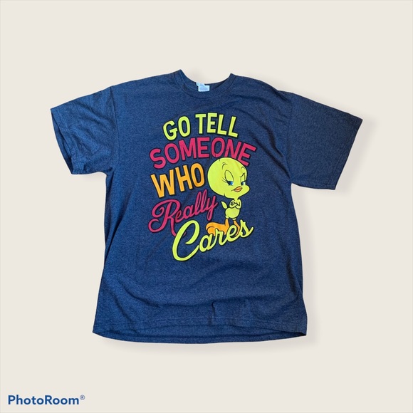 Y2K Tweety, “Go Tell Someone Who Really Cares” tee - Picture 1 of 4
